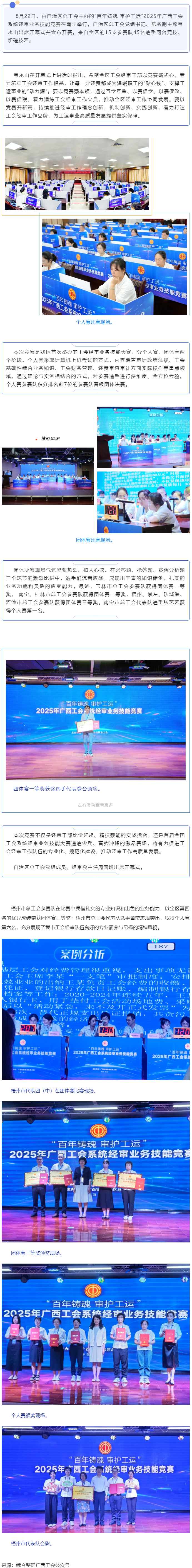 2025年廣西工會系統(tǒng)經審業(yè)務技能競賽在邕舉行 梧州市總工會參賽隊榮獲團體賽三等獎.png