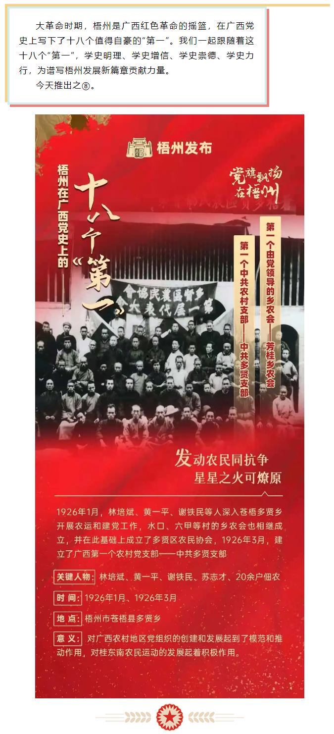 【職工學黨史】梧州18個“第一”之⑧丨廣西第一個中共農(nóng)村支部、第一個由黨領(lǐng)導(dǎo)的鄉(xiāng)農(nóng)會.png