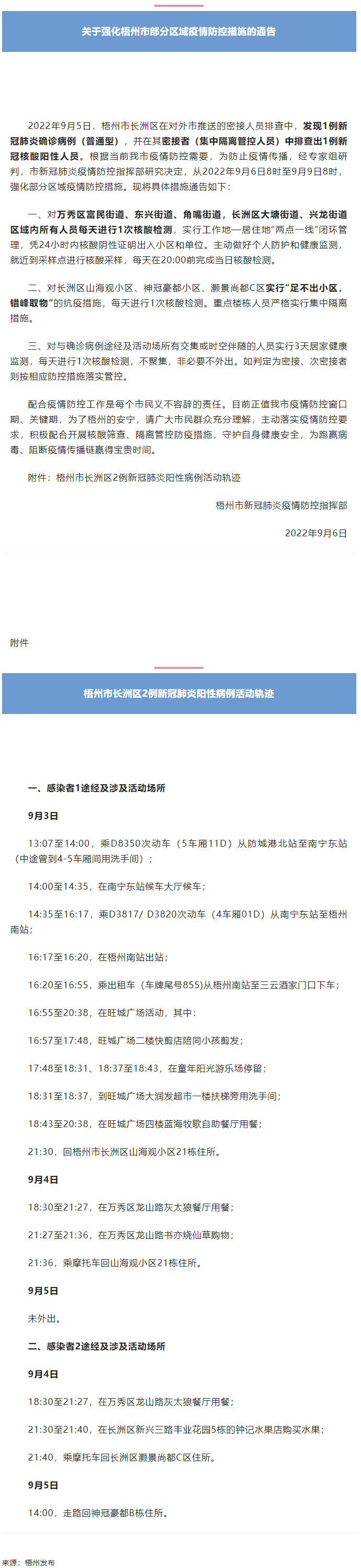 關(guān)于強化梧州市部分區(qū)域疫情防控措施的通告丨附2例新冠肺炎陽性病例活動軌跡.png