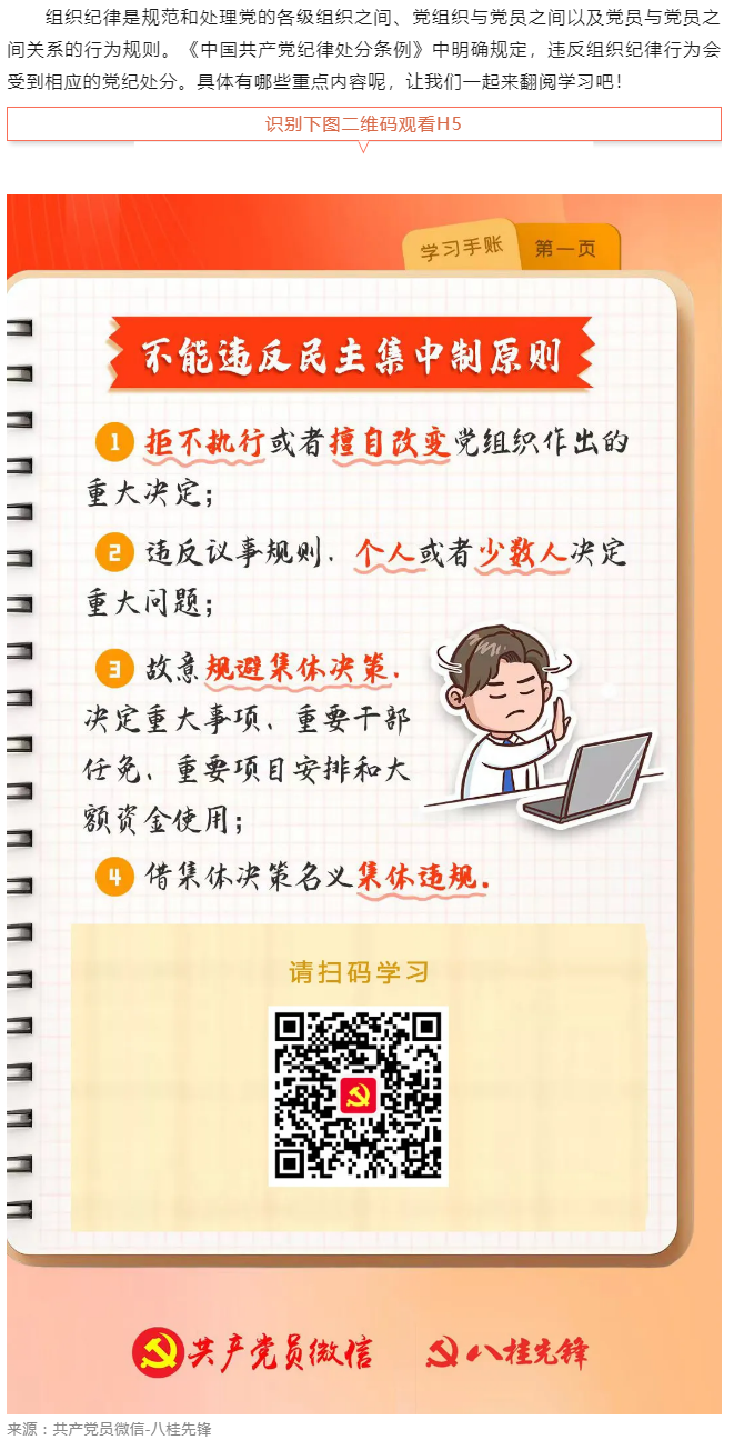 學(xué)習(xí)手賬｜哪些組織紀(jì)律行為不能違反？.png